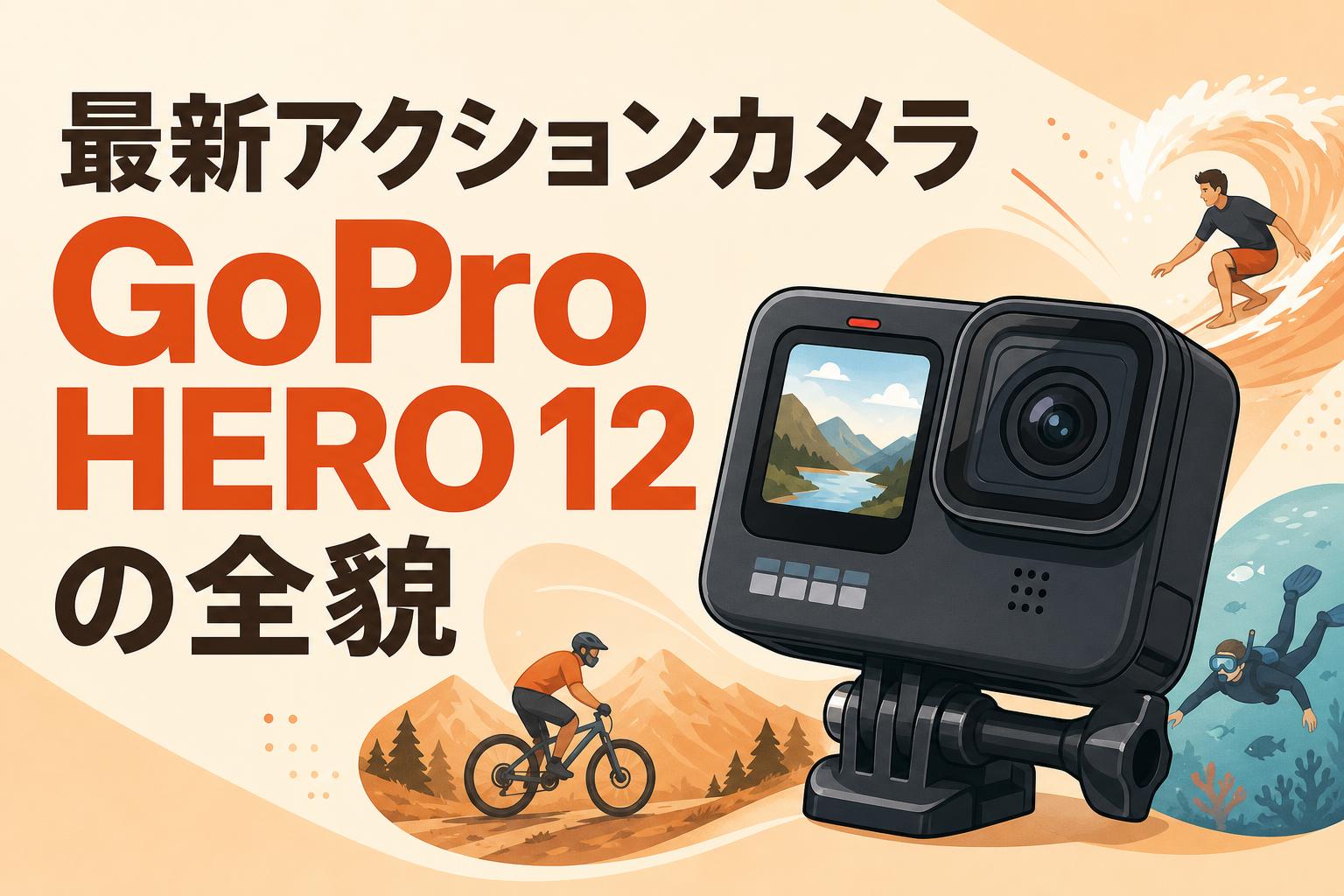 最新アクションカメラGoPro HERO 12の全貌。GoPro（ゴープロ）の進化と