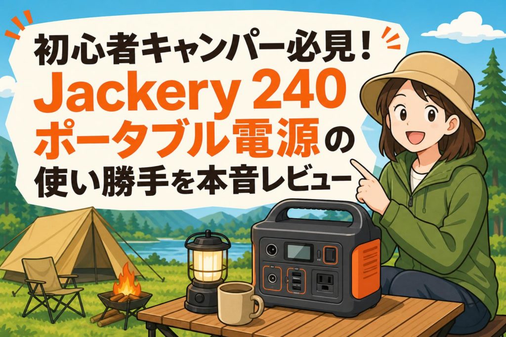(とうちゃん＠キャンプ初心者専用様) 美品　Jackryポータブル電源　240 初心者キャンパー必見！Jackery 240ポータブル電源の使い勝手を本音