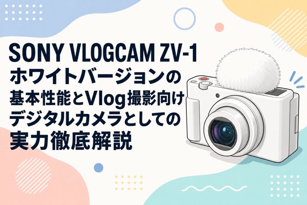SONY VLOGCAM ZV-1 コンパクトデジタルカメラ ホワイト SONY コンパクトデジタルカメラ VLOGCAM ZV-1