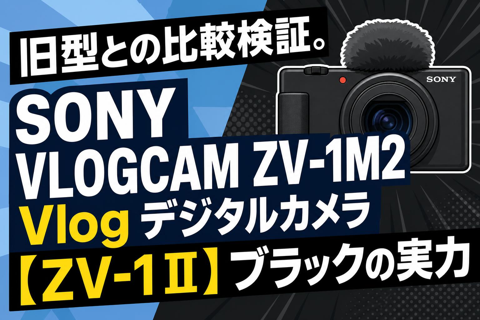 旧型との比較検証。SONY VLOGCAM ZV-1M2 Vlog デジタルカメラ【ZV-1 II