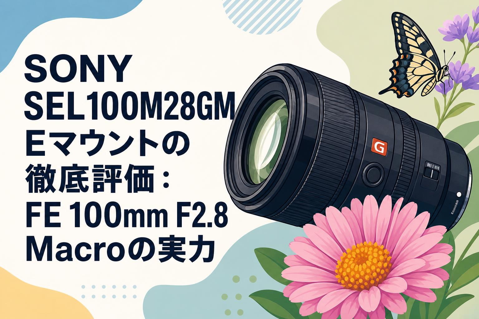 SONY SEL100M28GM Eマウントの徹底評価：FE 100mm F2.8 Macroの実力