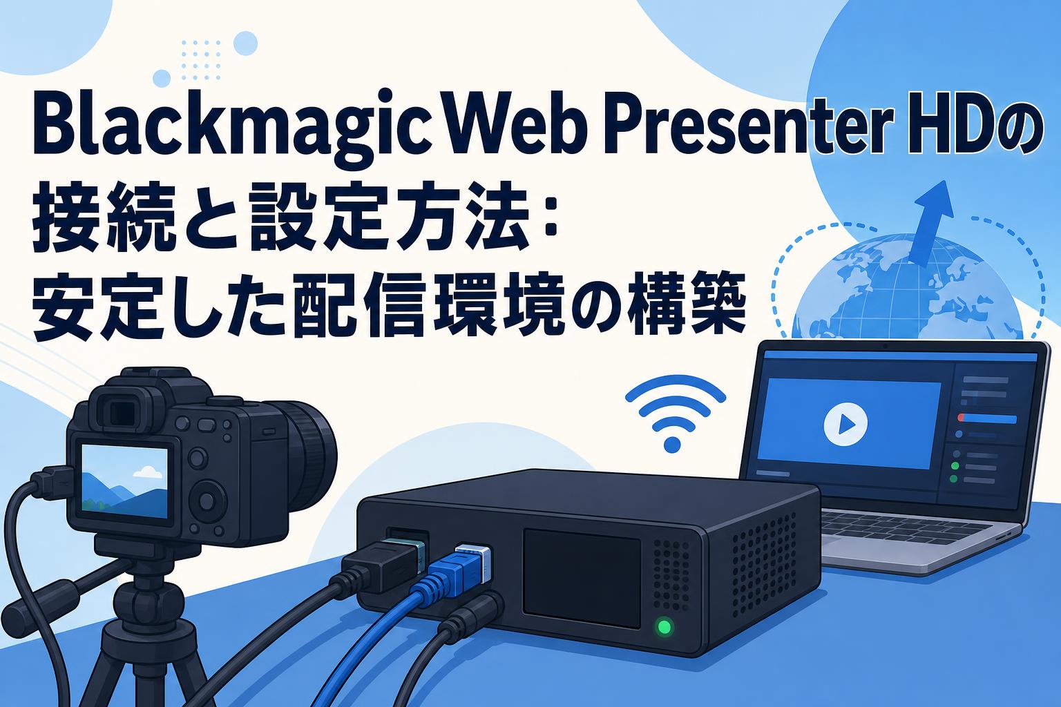 Blackmagic Web Presenter HDの接続と設定方法：安定した配信環境の