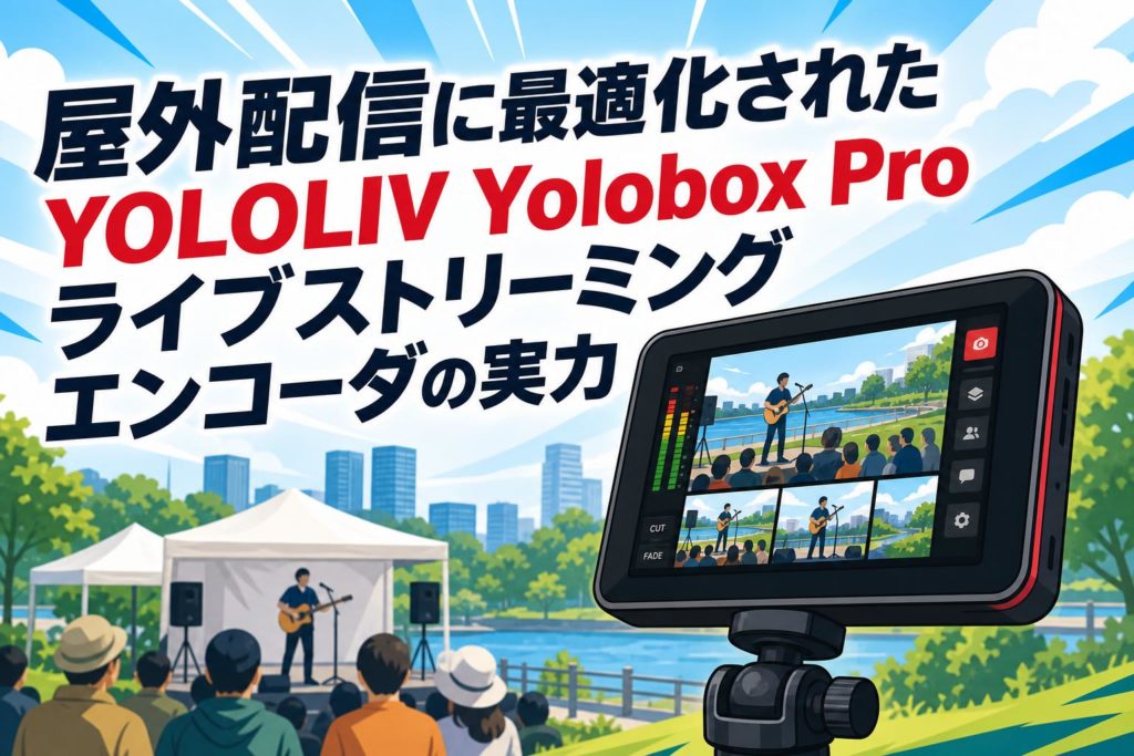 屋外配信に最適化されたYOLOLIV Yolobox Proライブストリーミング