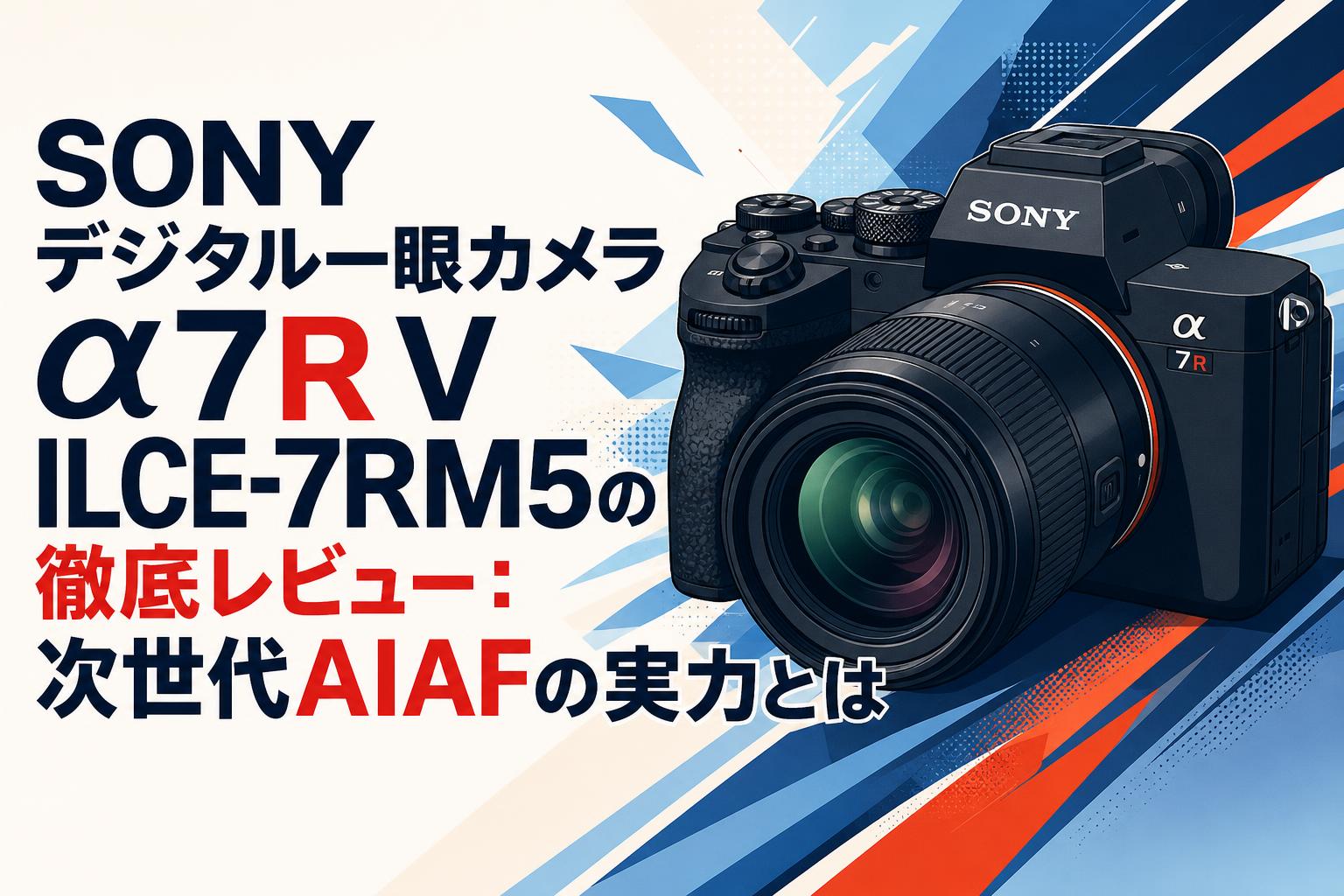 SONY デジタル一眼カメラ α7R V ILCE-7RM5の徹底レビュー：次世代AIAF
