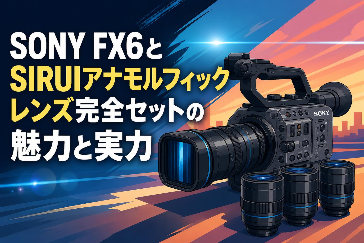 SONY FX6とSIRUIアナモルフィックレンズ完全セットの魅力と実力