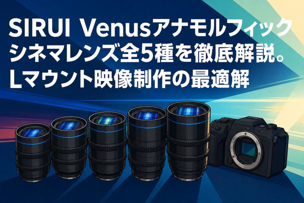 SIRUI Venusアナモルフィックシネマレンズ全5種を徹底解説。Lマウント