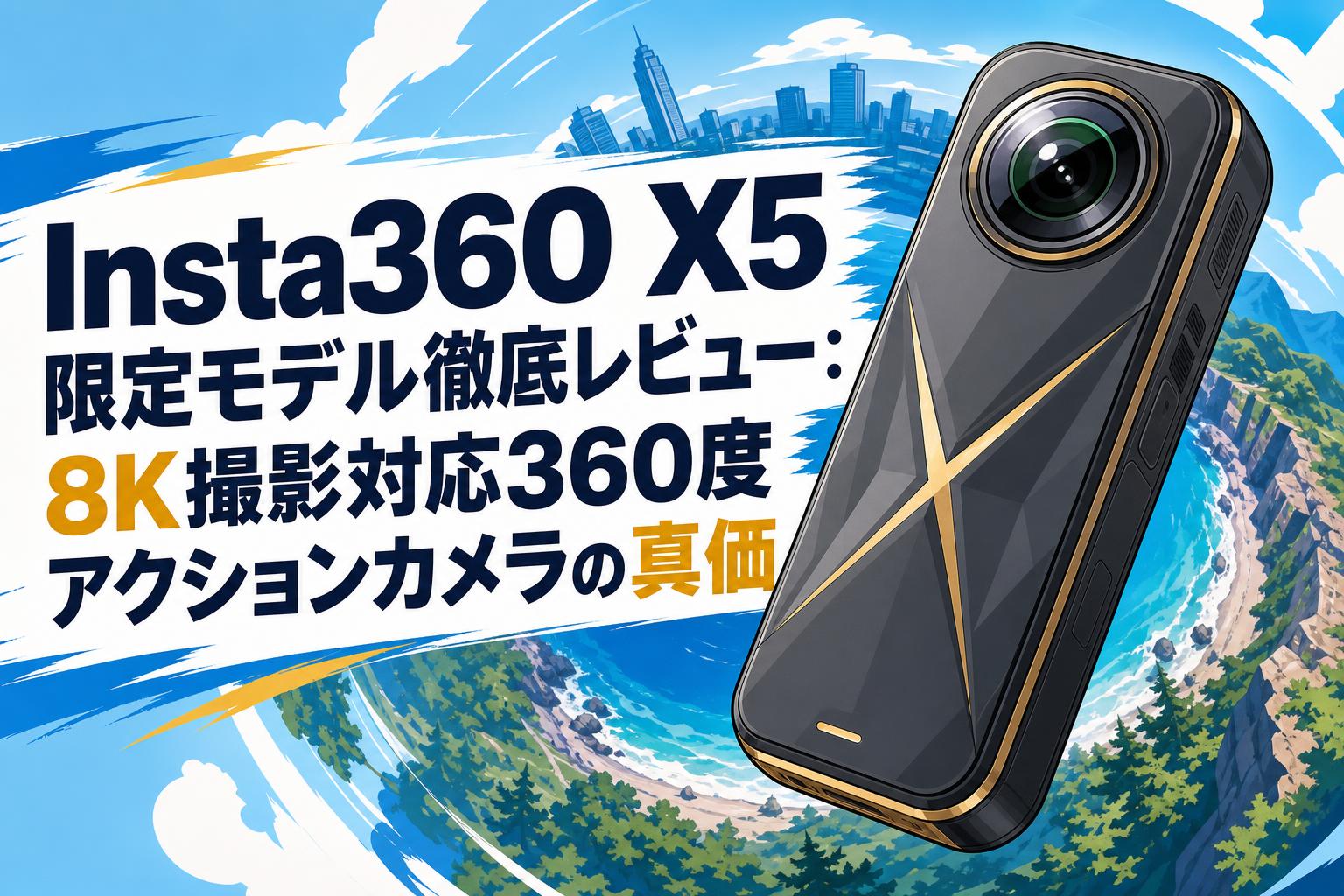 Insta360 X5 限定モデル徹底レビュー：8K撮影対応360度アクション