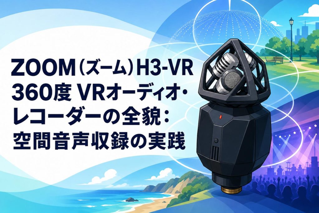 ZOOM（ズーム）H3-VR 360度 VRオーディオ・レコーダーの全貌：空間音声