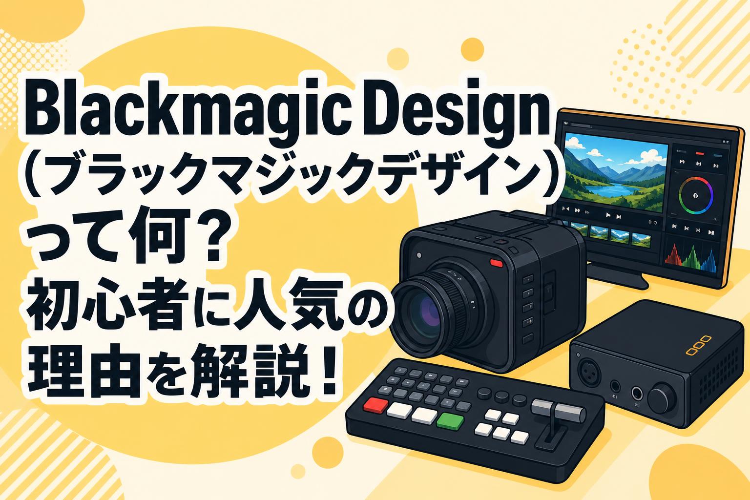 Blackmagic Design（ブラックマジックデザイン）って何？初心者に人気