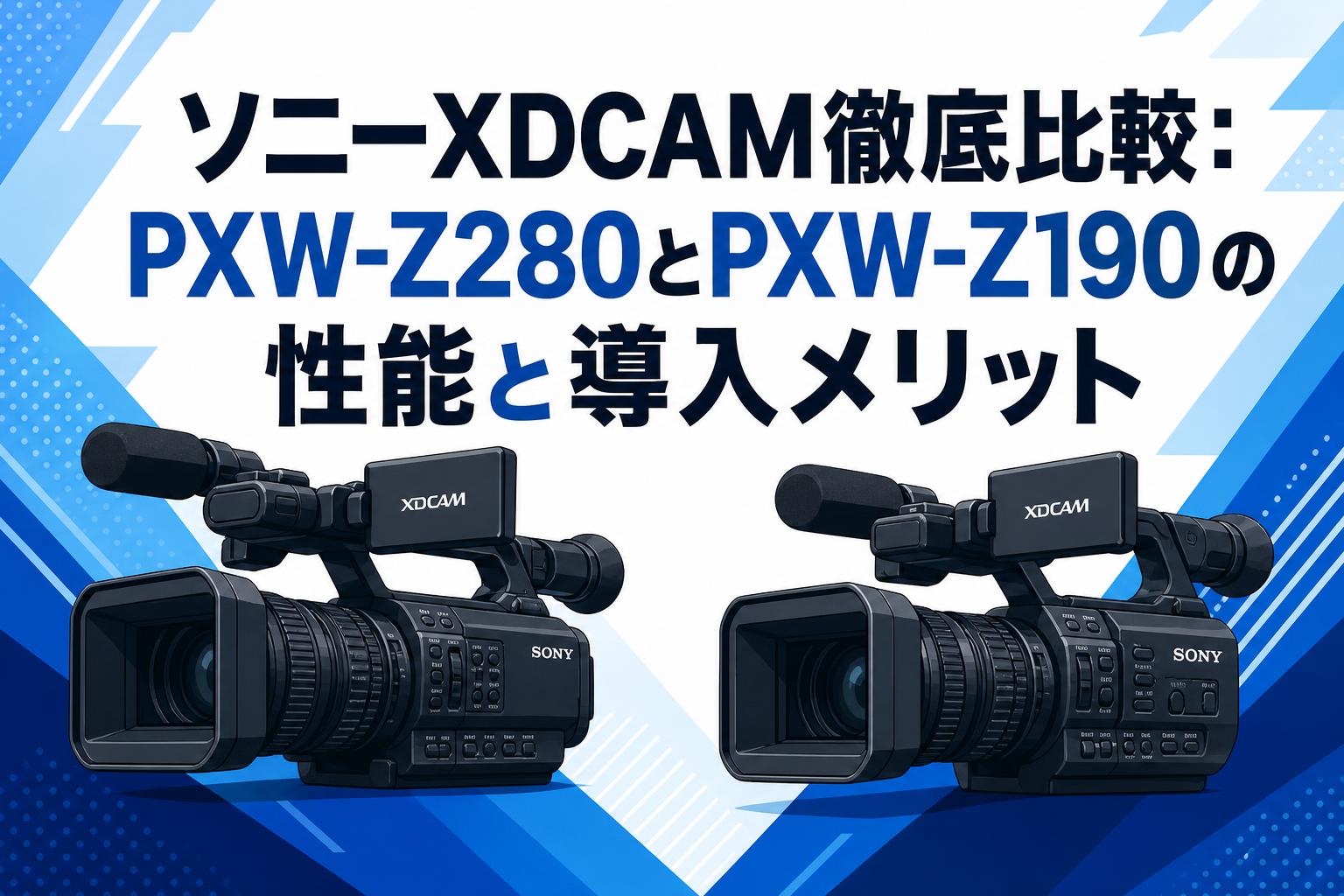 ソニーXDCAM徹底比較：PXW-Z280とPXW-Z190の性能と導入メリット