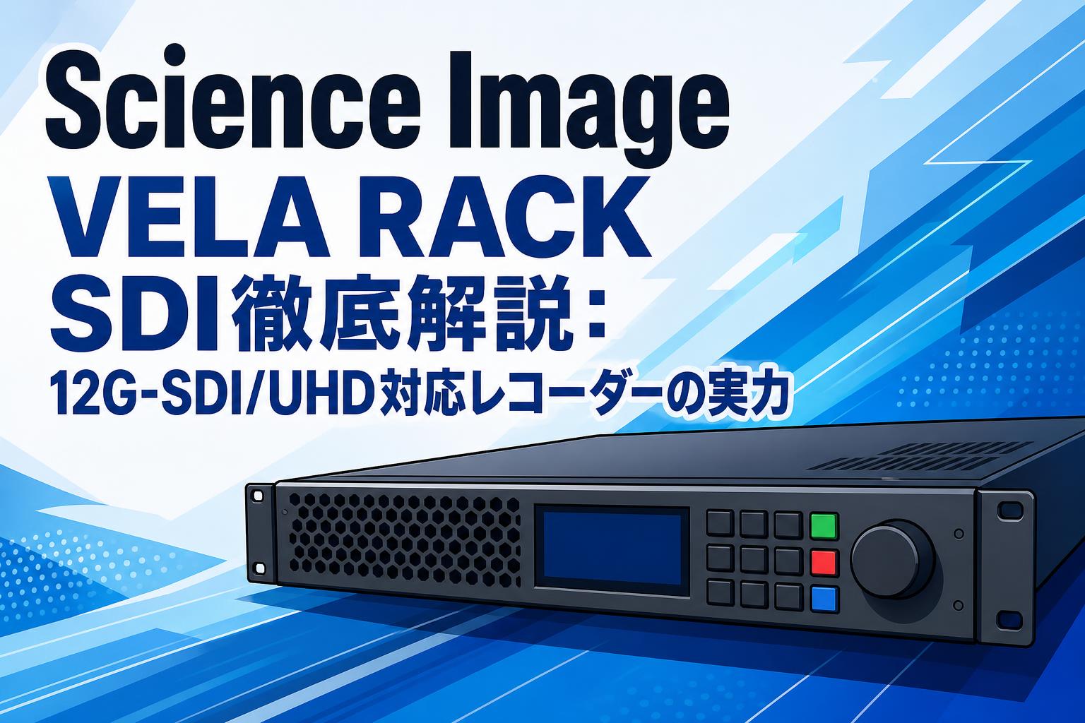 Science Image VELA RACK SDI徹底解説：12G-SDI/UHD対応レコーダーの実力 | PANDA TIMES（パンダ ...