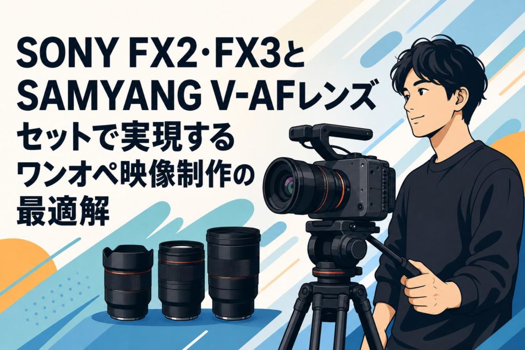 SONY FX2・FX3とSAMYANG V-AFレンズセットで実現するワンオペ映像制作