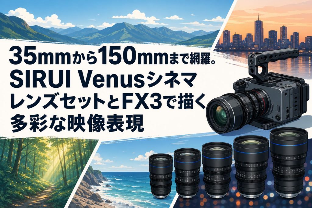 35mmから150mmまで網羅。SIRUI VenusシネマレンズセットとFX3で描く