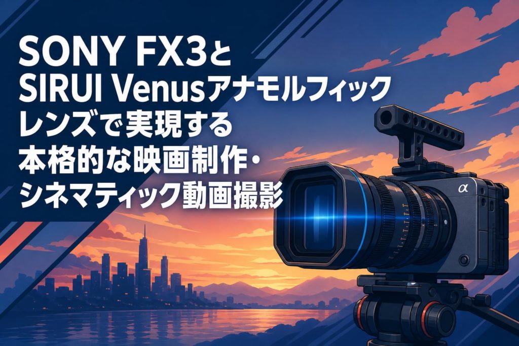SONY FX3とSIRUI Venusアナモルフィックレンズで実現する本格的な映画