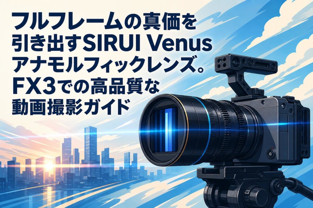 フルフレームの真価を引き出すSIRUI Venusアナモルフィックレンズ。FX3