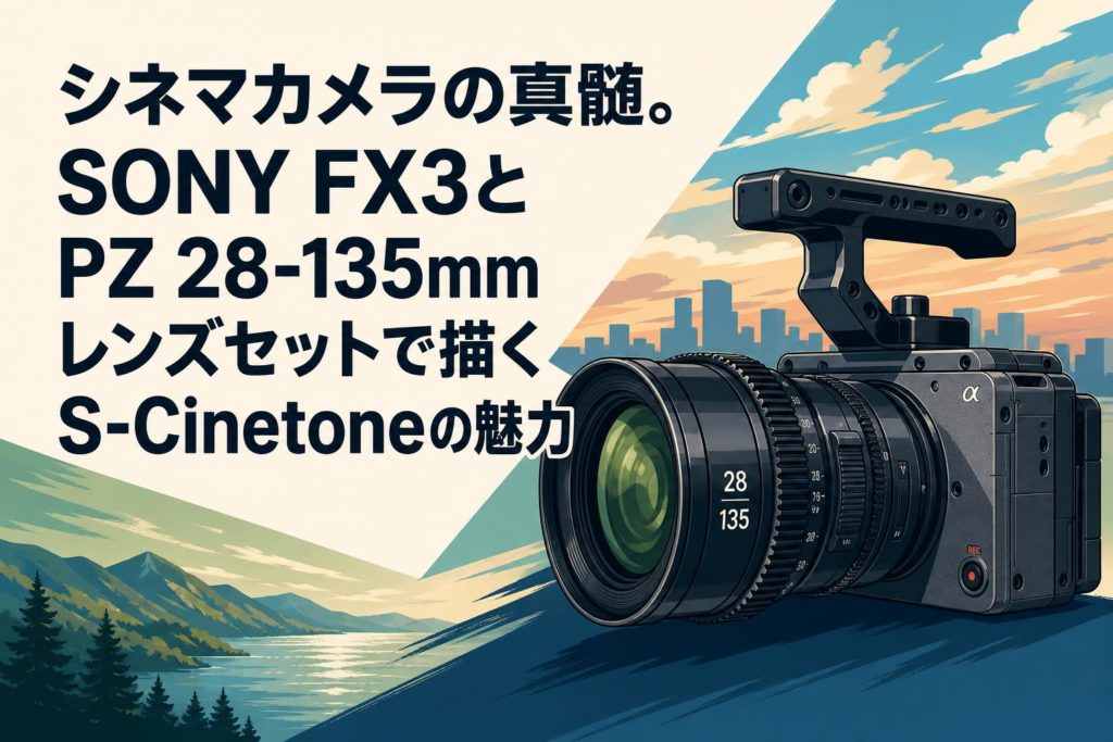 シネマカメラの真髄。SONY FX3とPZ 28-135mmレンズセットで描くS