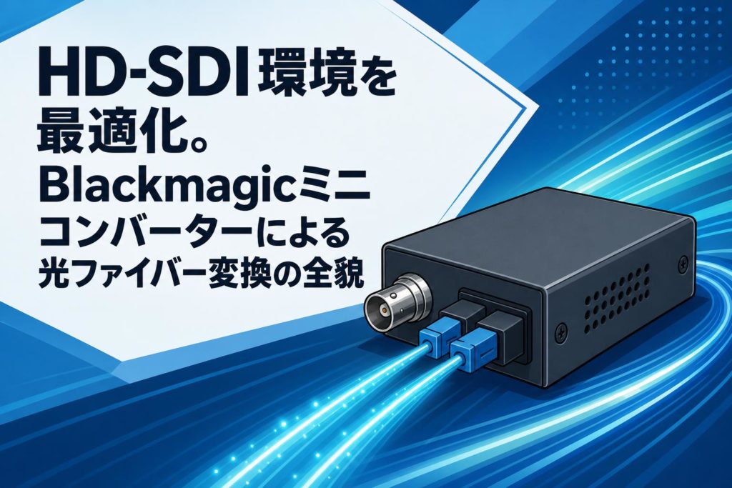 [NTF様用] Blackmagic Design ミニコンバーター2点 セット HD-SDI環境を最適化。Blackmagicミニコンバーターによる光ファイバー