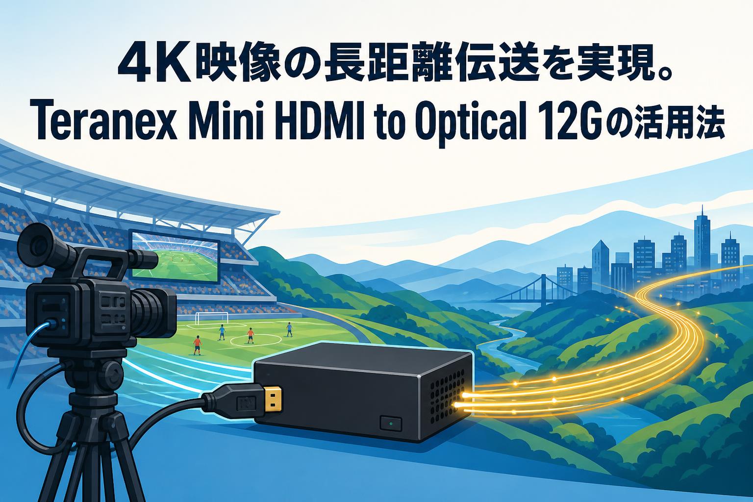 4K映像の長距離伝送を実現。Teranex Mini HDMI to Optical 12Gの活用法