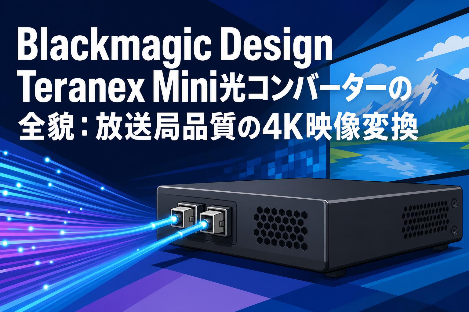 Blackmagic Design Teranex Mini光コンバーターの全貌：放送局品質の4K