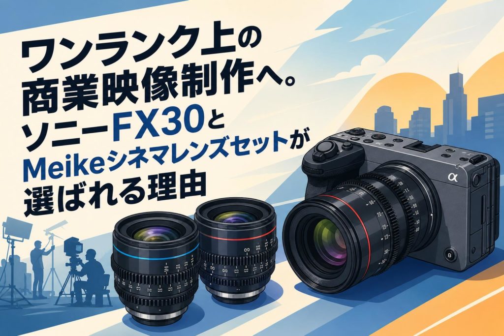 ワンランク上の商業映像制作へ。ソニーFX30とMeikeシネマレンズセット