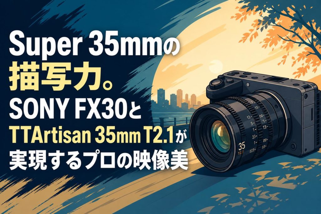 Super 35mmの描写力。SONY FX30とTTArtisan 35mm T2.1が実現するプロの