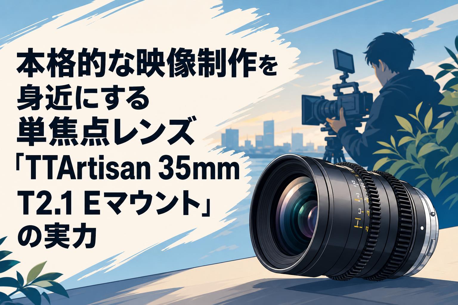 本格的な映像制作を身近にする単焦点レンズ「TTArtisan 35mm T2.1 E