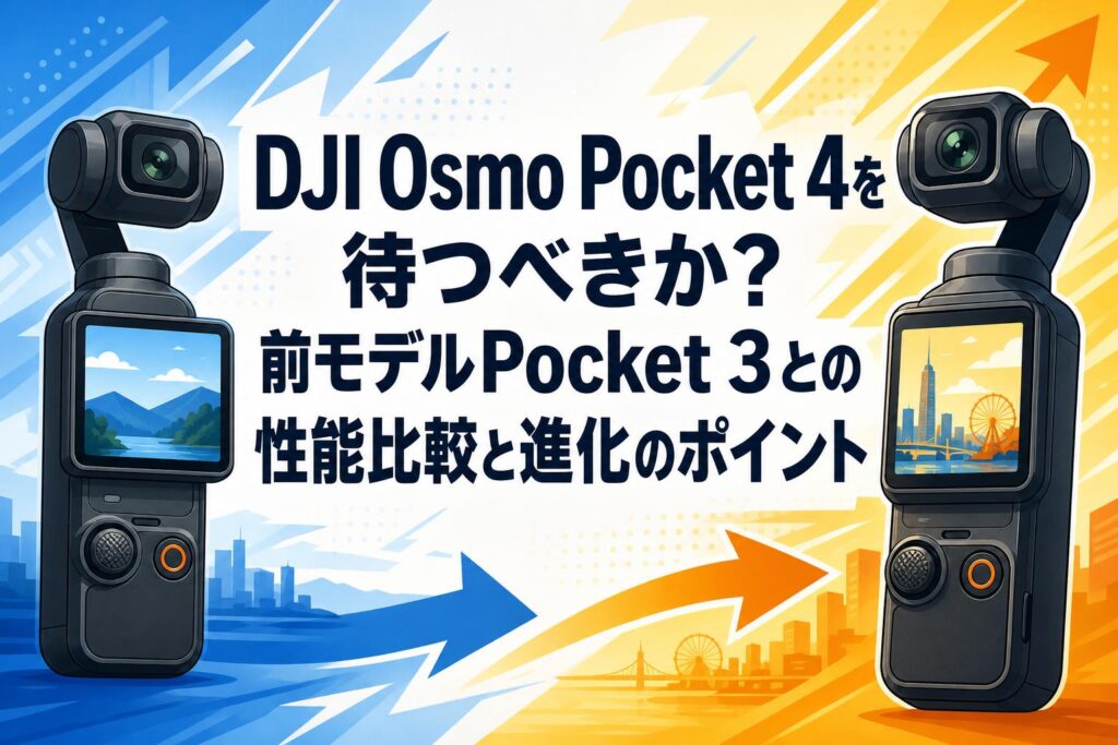 DJI Osmo Pocket 4を待つべきか？前モデルPocket 3との性能比較と進化