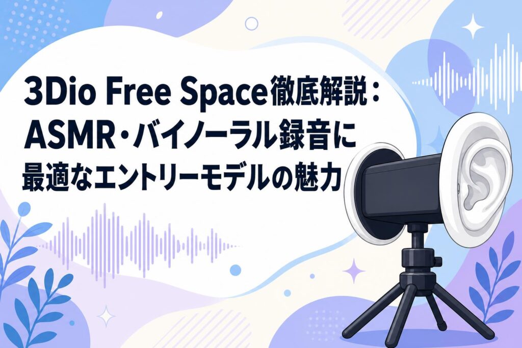 3Dio Free Space徹底解説：ASMR・バイノーラル録音に最適なエントリー