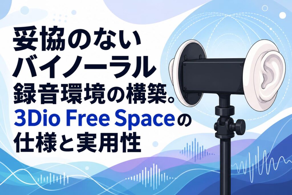 妥協のないバイノーラル録音環境の構築。3Dio Free Spaceの仕様と実用