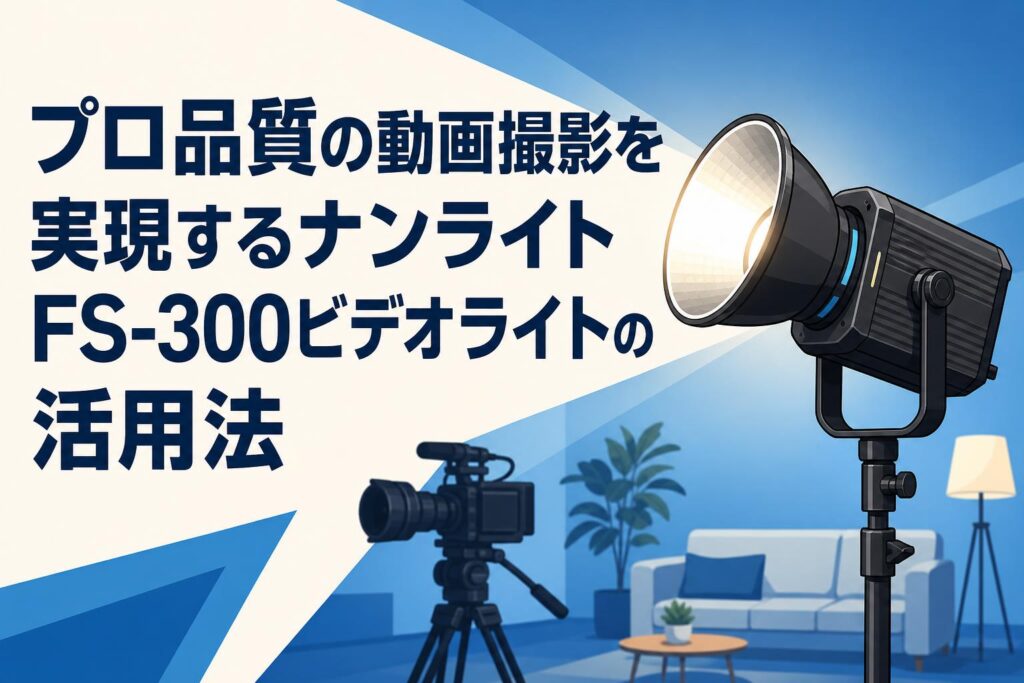 プロ品質の動画撮影を実現するナンライトFS-300ビデオライトの活用法
