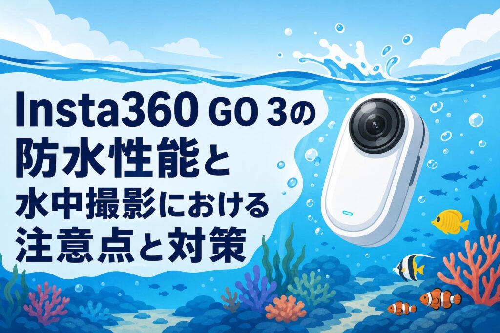 Insta360 GO 3の防水性能と水中撮影における注意点と対策 | PANDA