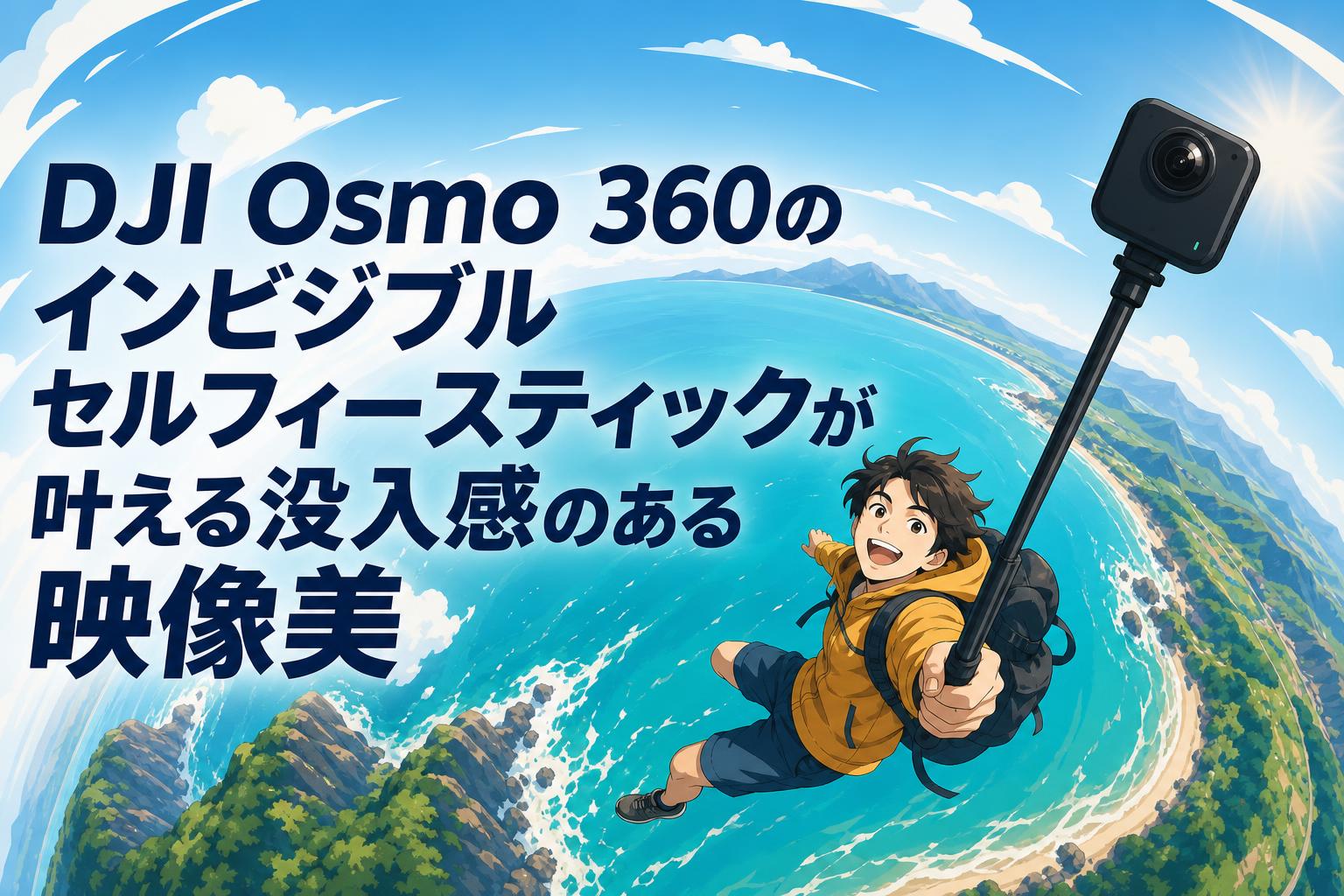 DJI Osmo 360のインビジブルセルフィースティックが叶える没入感のある