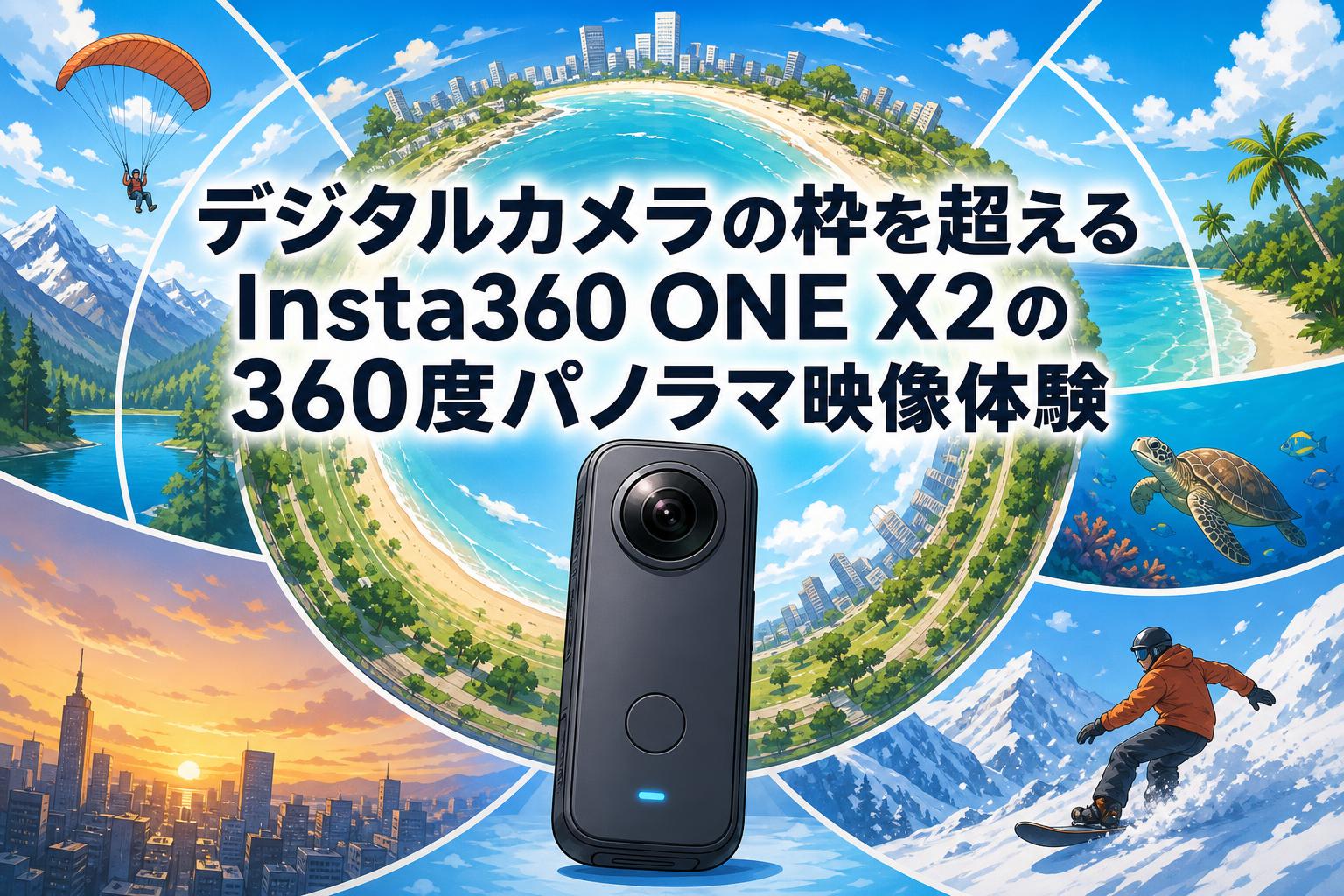デジタルカメラの枠を超えるInsta360 ONE X2の360度パノラマ映像体験