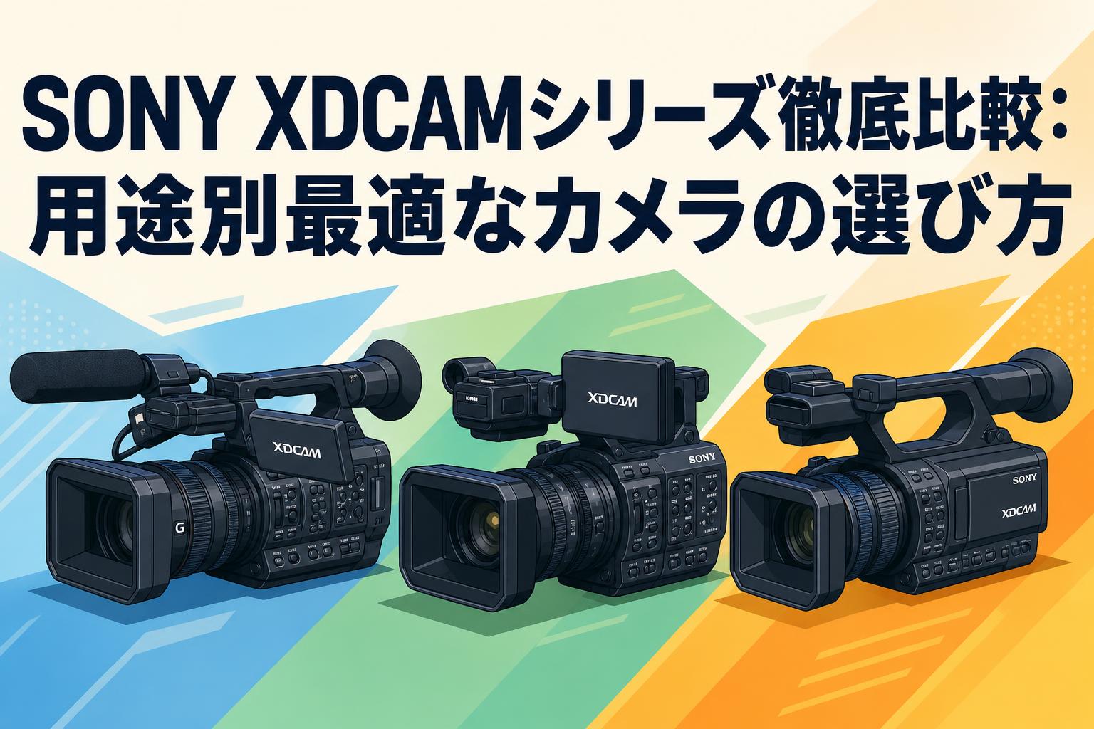 SONY XDCAMシリーズ徹底比較：用途別最適なカメラの選び方 | PANDA