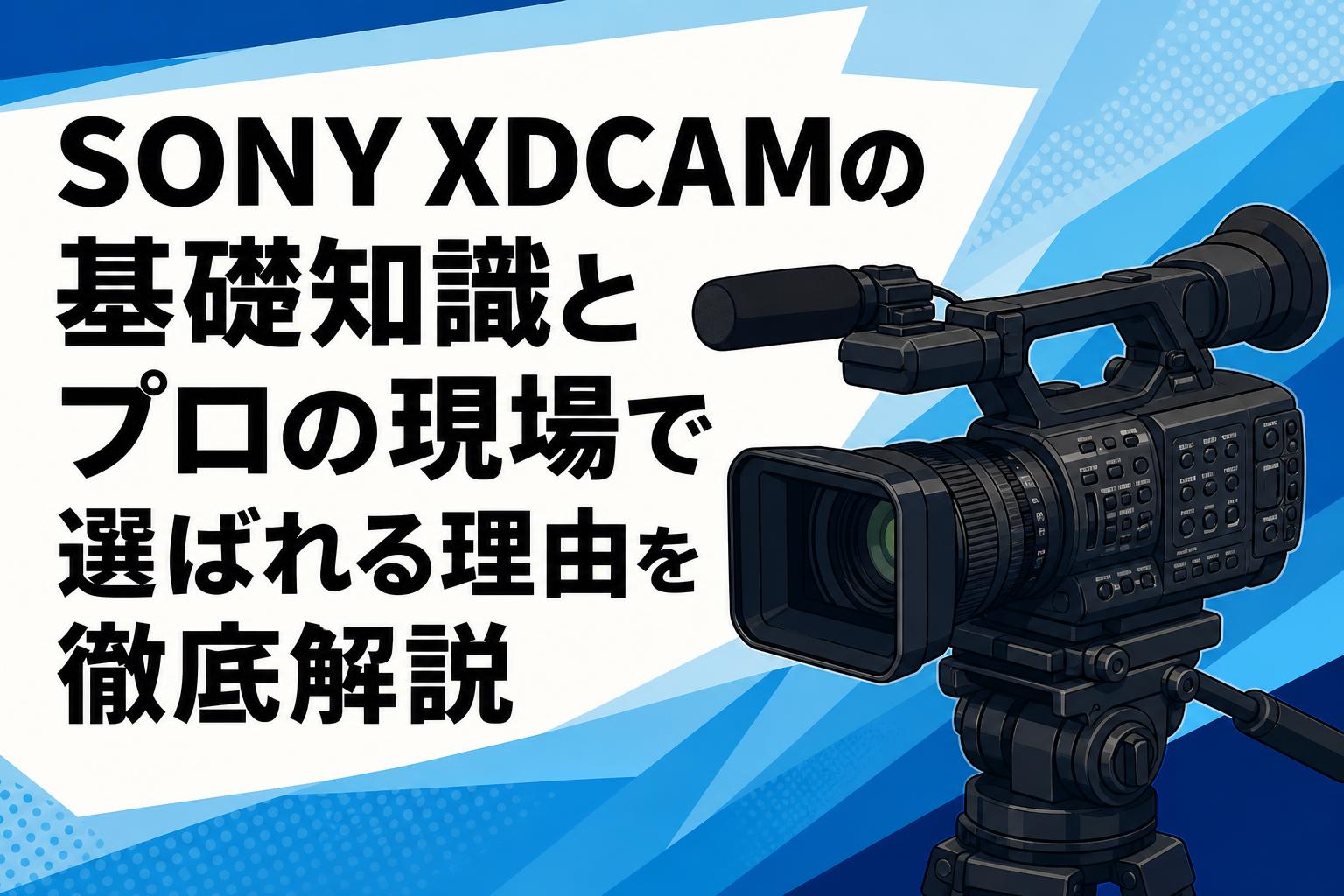 SONY XDCAMの基礎知識とプロの現場で選ばれる理由を徹底解説 | PANDA