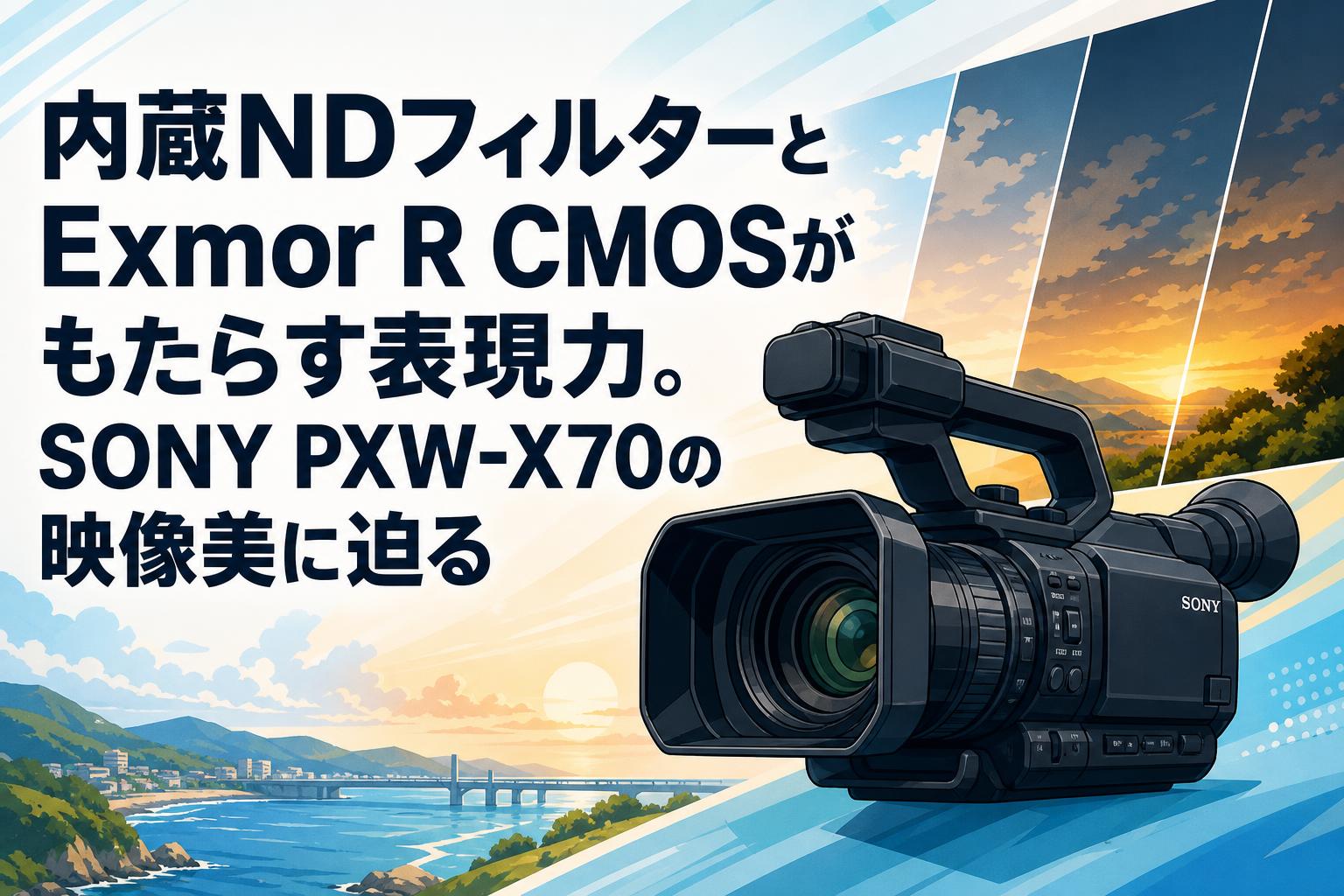内蔵NDフィルターとExmor R CMOSがもたらす表現力。SONY PXW-X70の映像