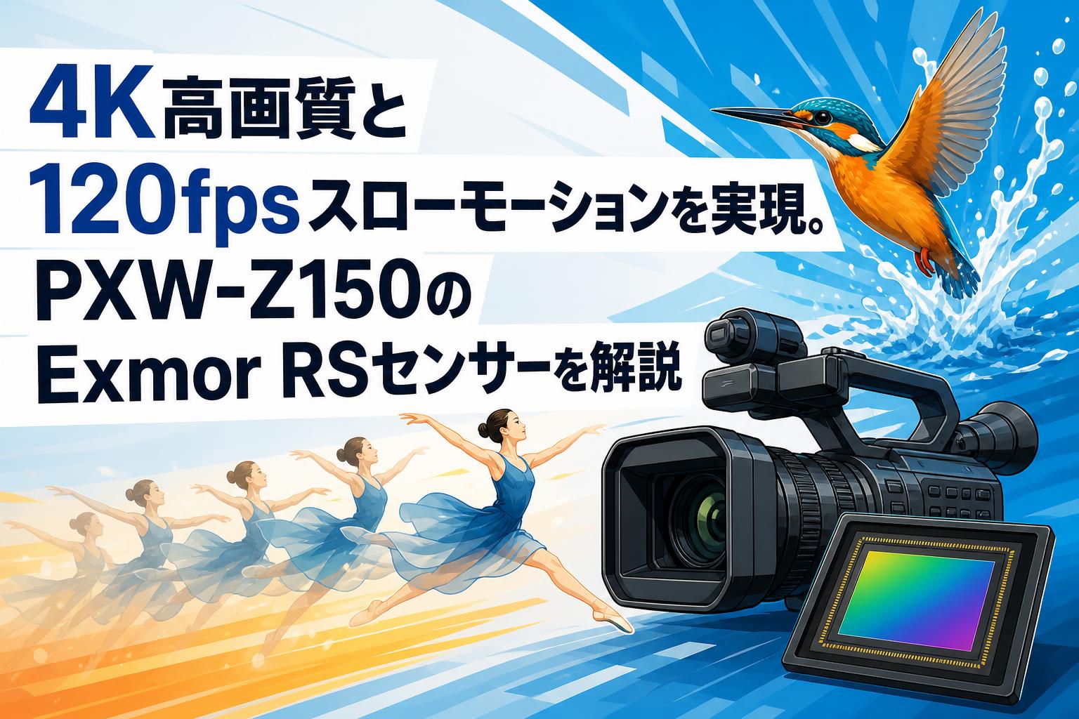 4K高画質と120fpsスローモーションを実現。PXW-Z150のExmor RSセンサー