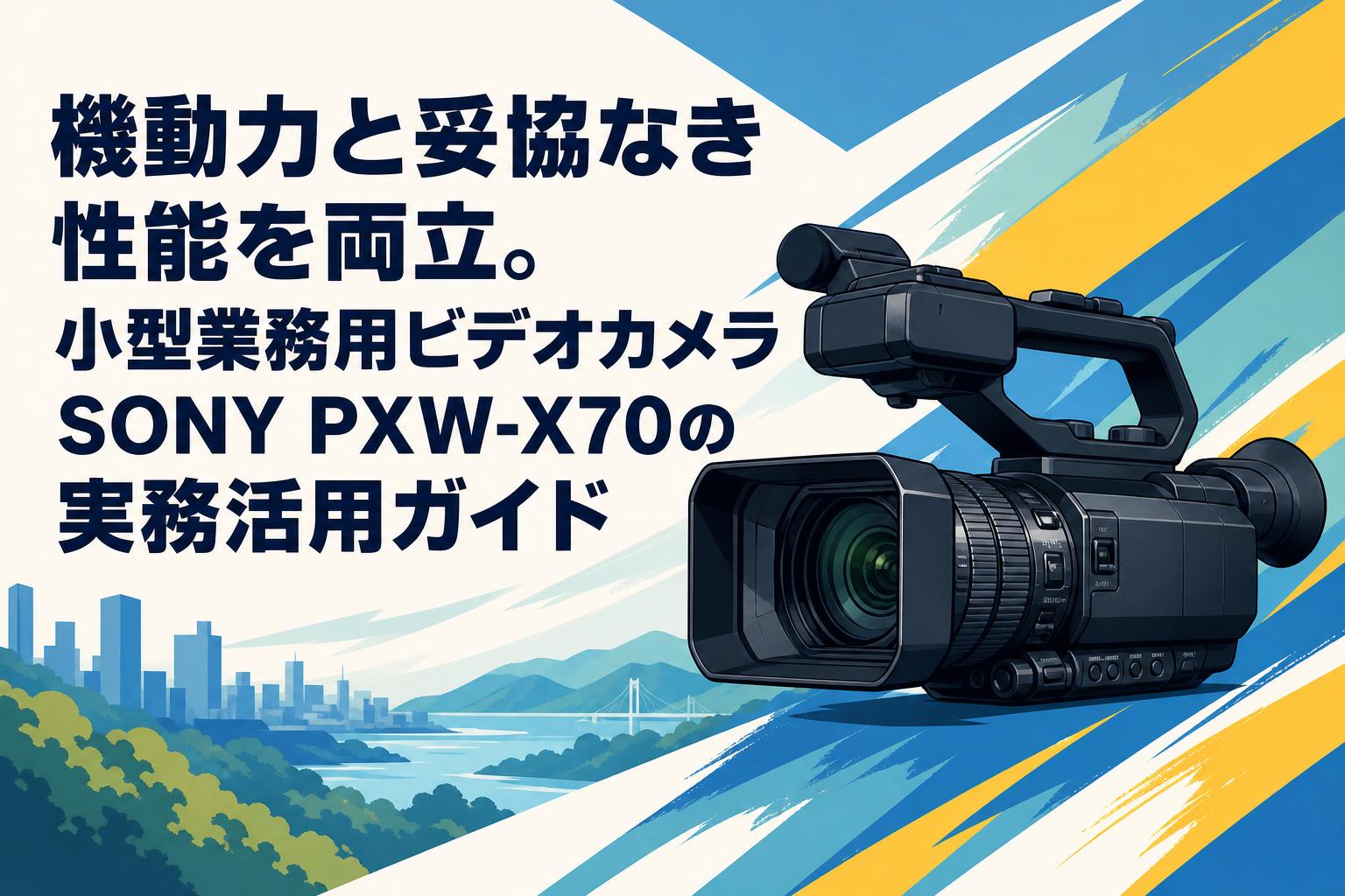 機動力と妥協なき性能を両立。小型業務用ビデオカメラSONY PXW-X70の