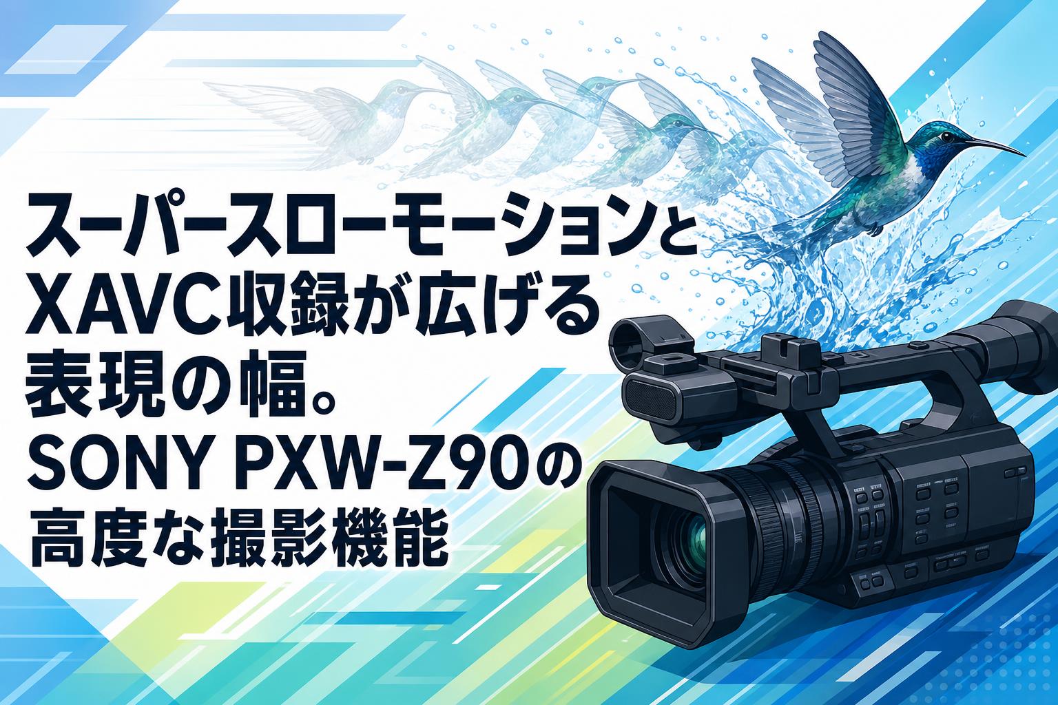 スーパースローモーションとXAVC収録が広げる表現の幅。SONY PXW-Z90の