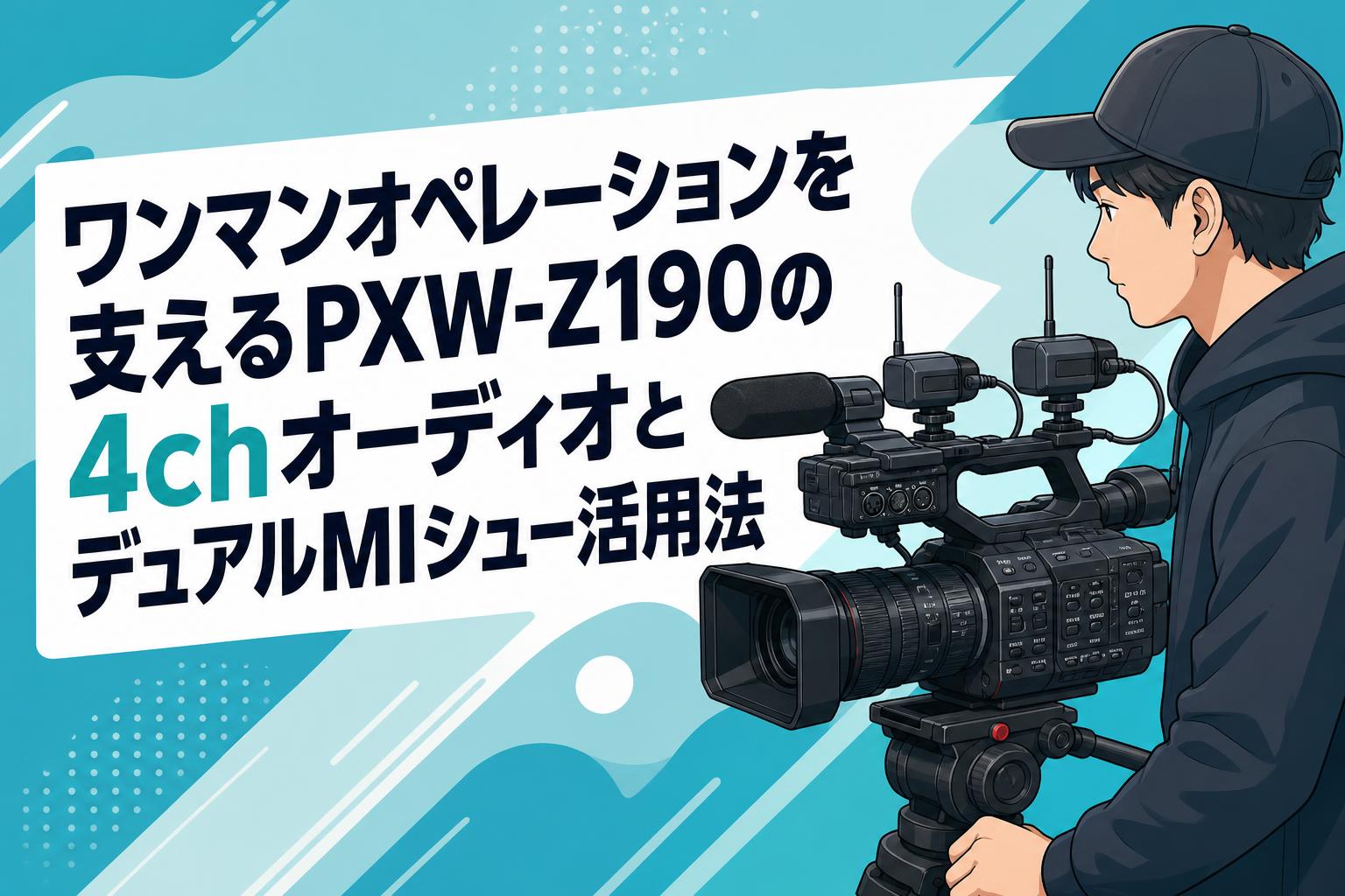 ビデオセット ワンマンオペレーションを支えるPXW-Z190の4chオーディオとデュアルMI