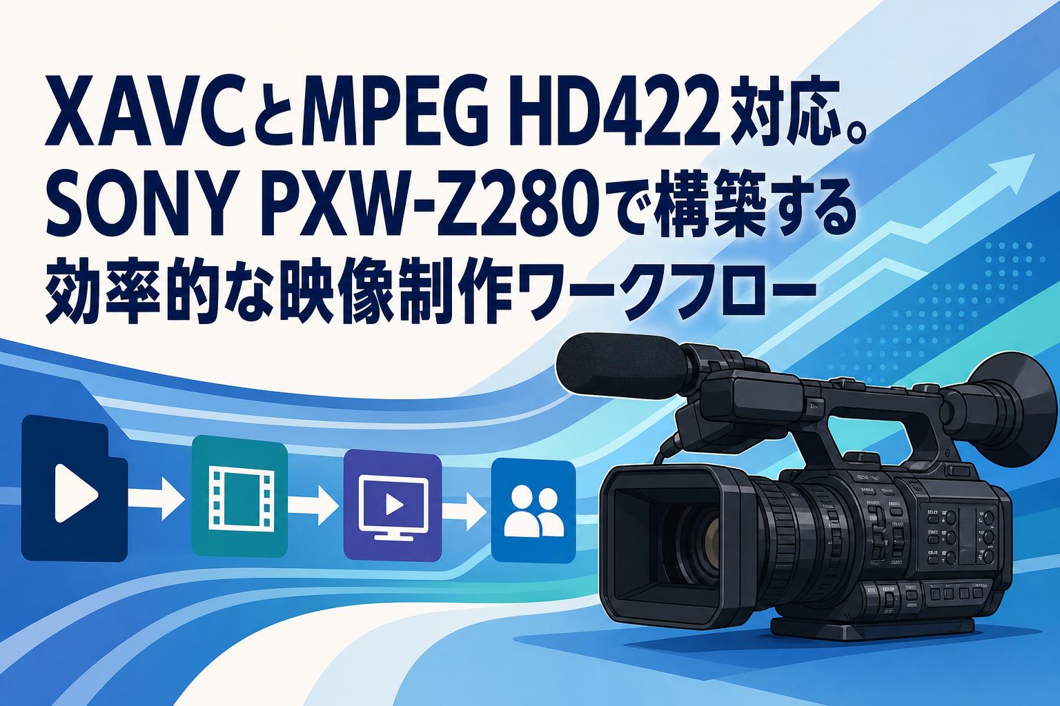 XAVCとMPEG HD422対応。SONY PXW-Z280で構築する効率的な映像制作