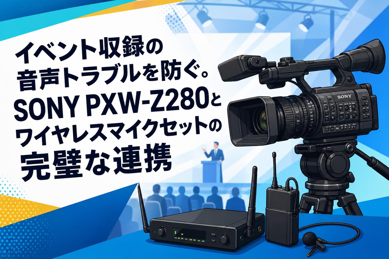 イベント収録の音声トラブルを防ぐ。SONY PXW-Z280とワイヤレスマイク