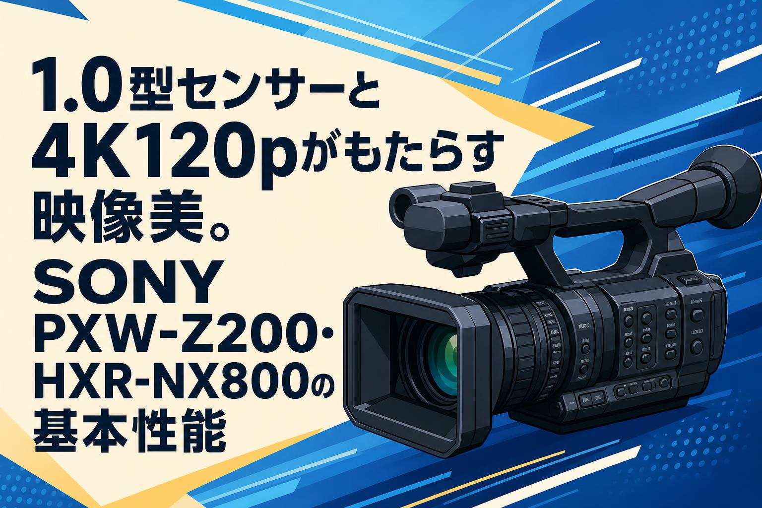 Victor NHP-1 ビデオカメラ本体 1.0型センサーと4K120pがもたらす映像美。SONY PXW-Z200・HXR-NX800の