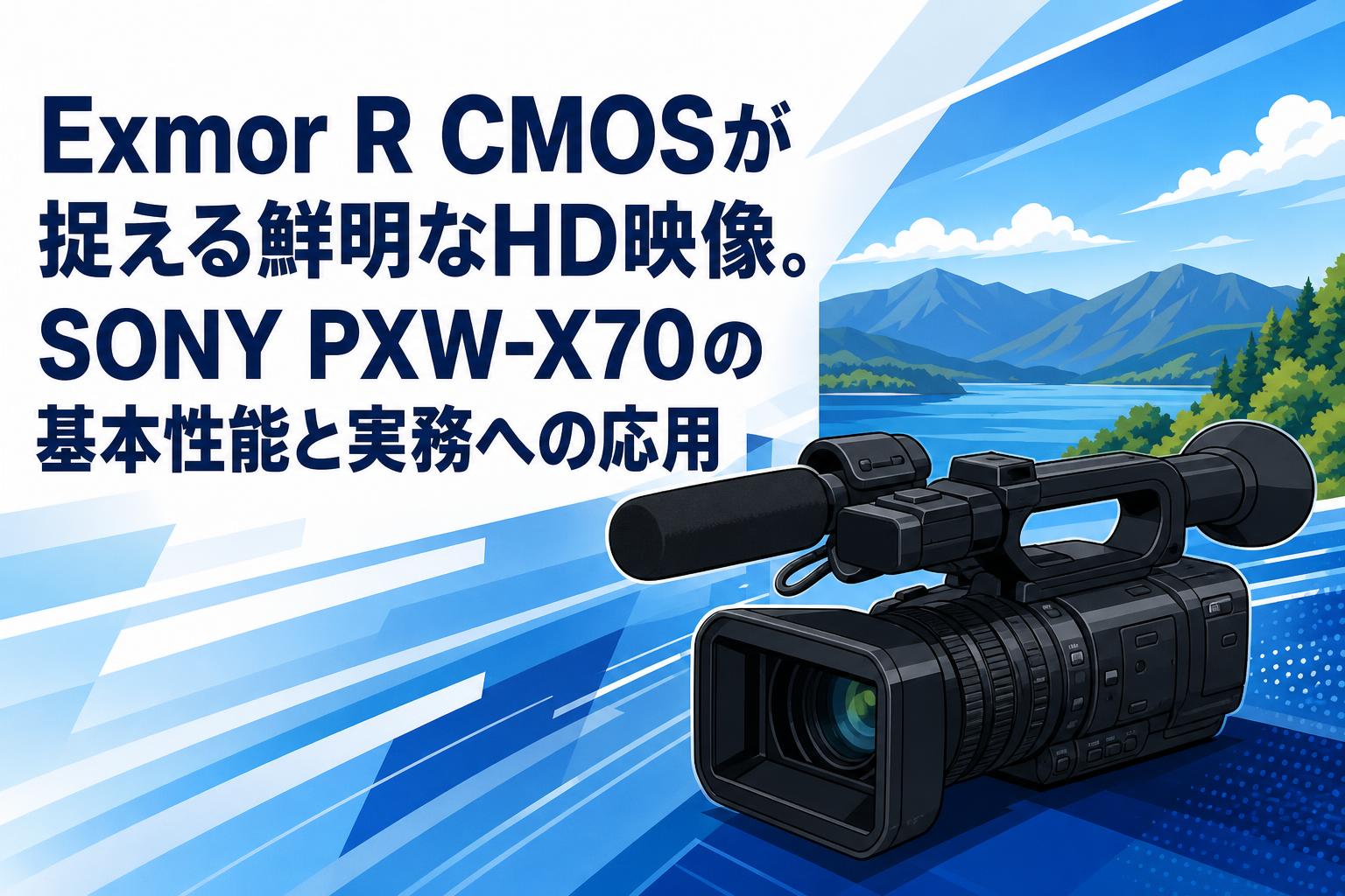 SONY Exmor R ビデオカメラ 12倍ズーム Exmor R CMOSが捉える鮮明なHD映像。SONY PXW-X70の基本性能と実務への