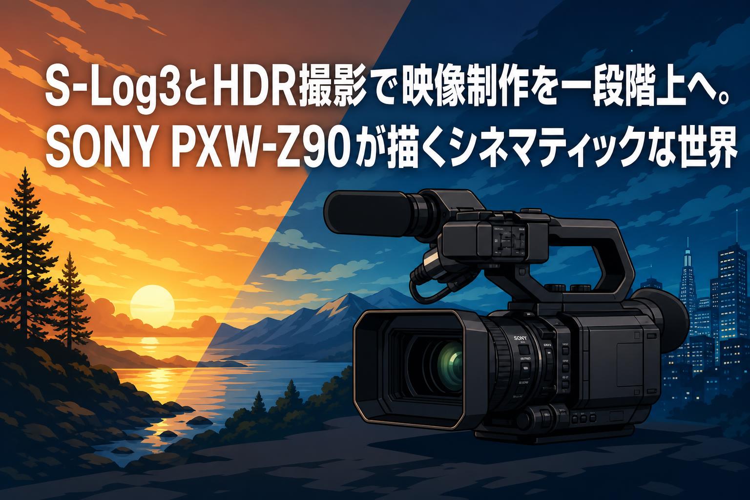 S-Log3とHDR撮影で映像制作を一段階上へ。SONY PXW-Z90が描くシネマ