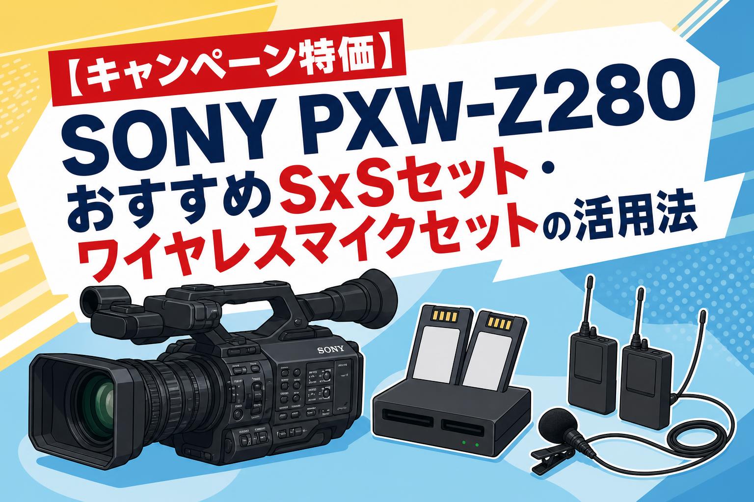キャンペーン特価】SONY PXW-Z280おすすめSxSセット・ワイヤレスマイク