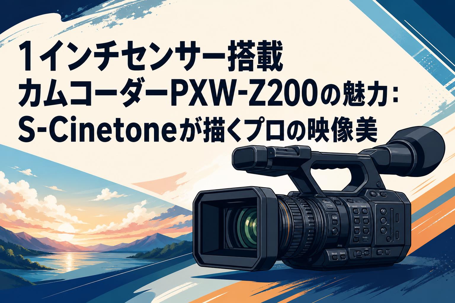 1インチセンサー搭載カムコーダーPXW-Z200の魅力：S-Cinetoneが描く