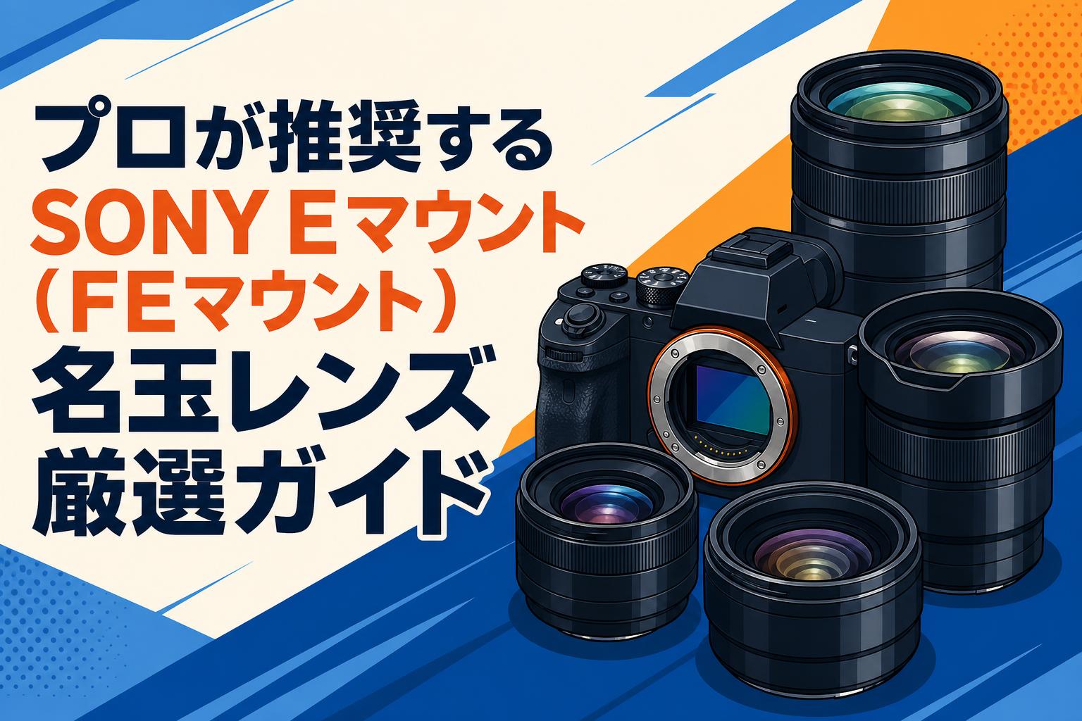 プロが推奨するSONY Eマウント（FEマウント）名玉レンズ厳選ガイド
