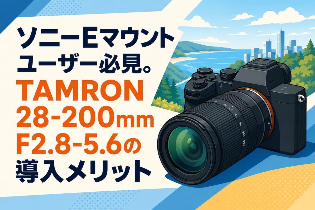ソニーEマウントユーザー必見。TAMRON 28-200mm F2.8-5.6の導入