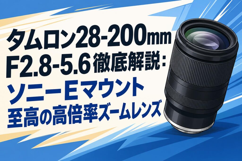 タムロン28-200mm F2.8-5.6徹底解説：ソニーEマウント至高の高倍率